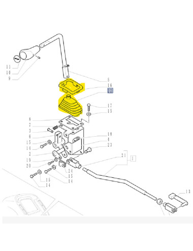 parapolvere soffietto leva inversore New Holland cod 51582782