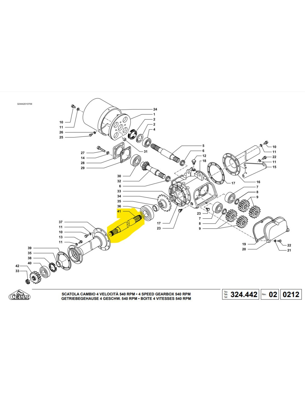albero l 880 Celli cod 323536 albero l 880 Celli cod 323536