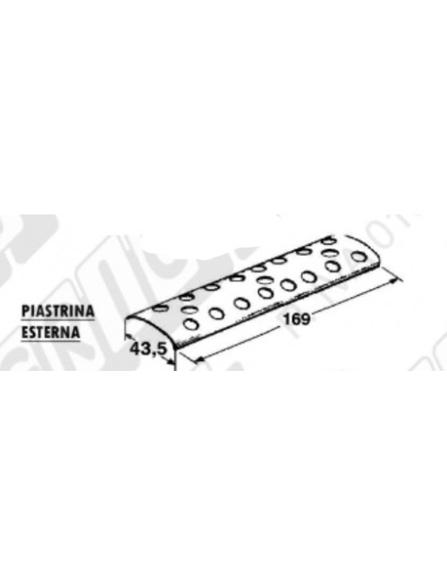 piastra esterna per imballatrice a 8 fori cod 66.208