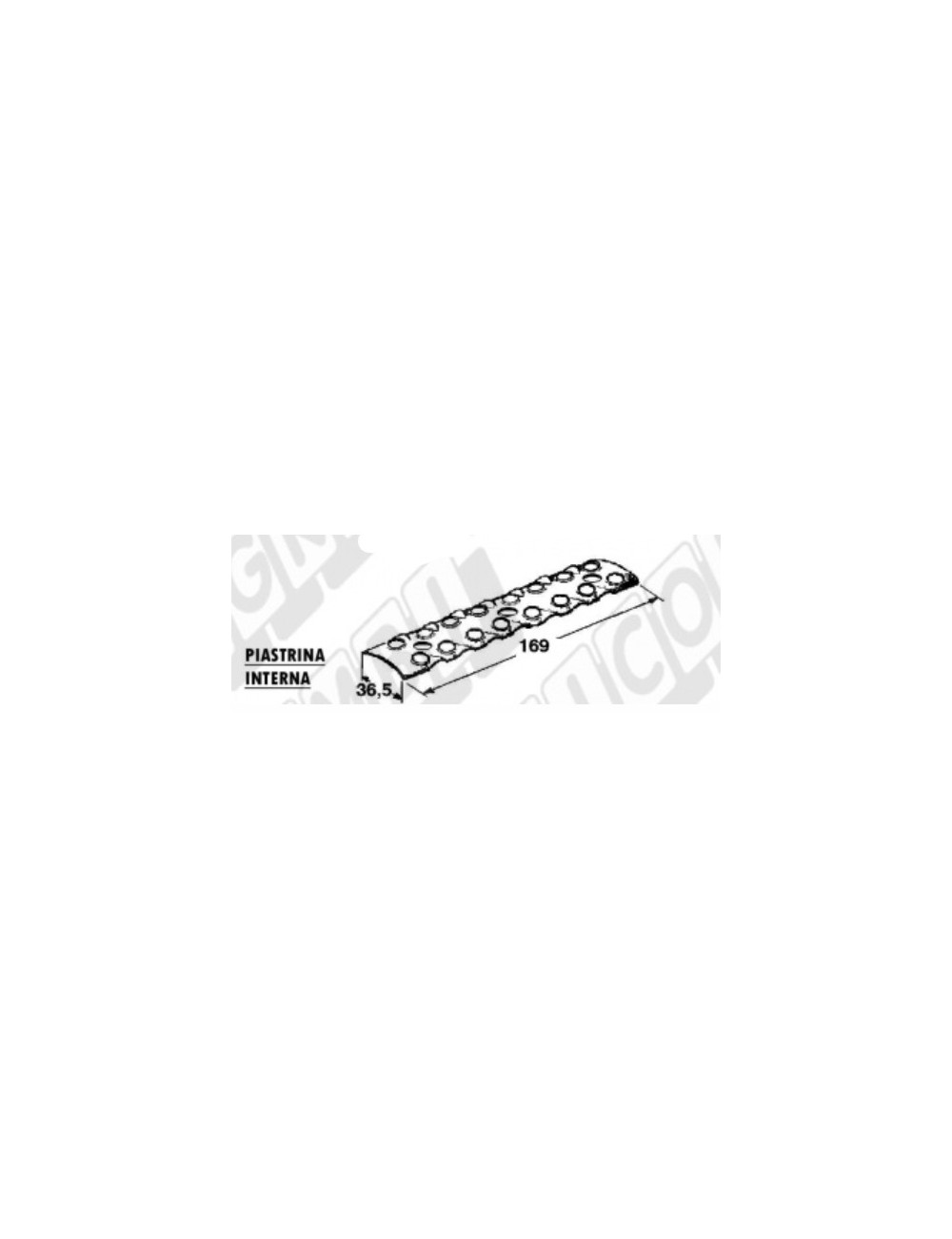 piastra interna per imballatrice a 8 fori cod 66.209 piastra interna per imballatrice a 8 fori cod 66.209