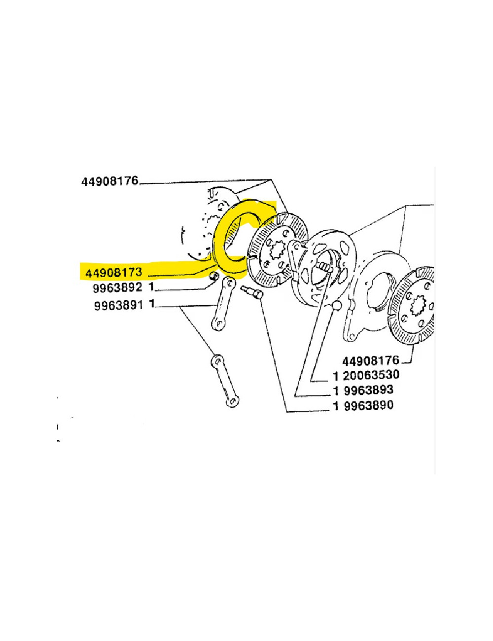Disco freno New Holland - cod 44908173 Disco freno New Holland - cod 44908173