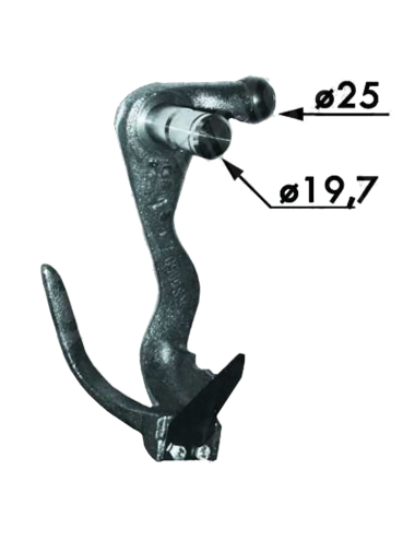 braccio estrattore completo cod 62.703