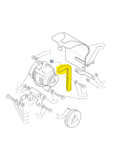 cinghia alternatore New Holland cod 87290019