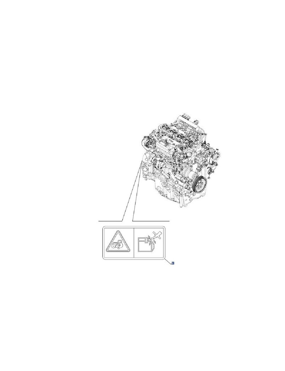decalcomania motorino avviamento New Holland cod 84270895 decalcomania motorino avviamento New Holland cod 84270895