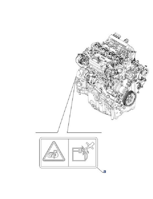 decalcomania motorino avviamento New Holland cod 84270895