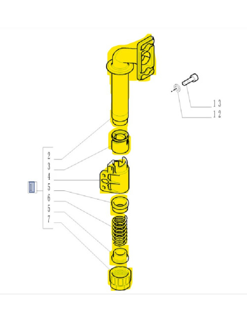 supporto indicatore di direzione dx New Holland cod  87290578