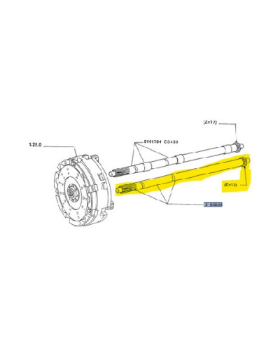 Albero innesto trasmissione presa di forza New Holland - cod 5189502