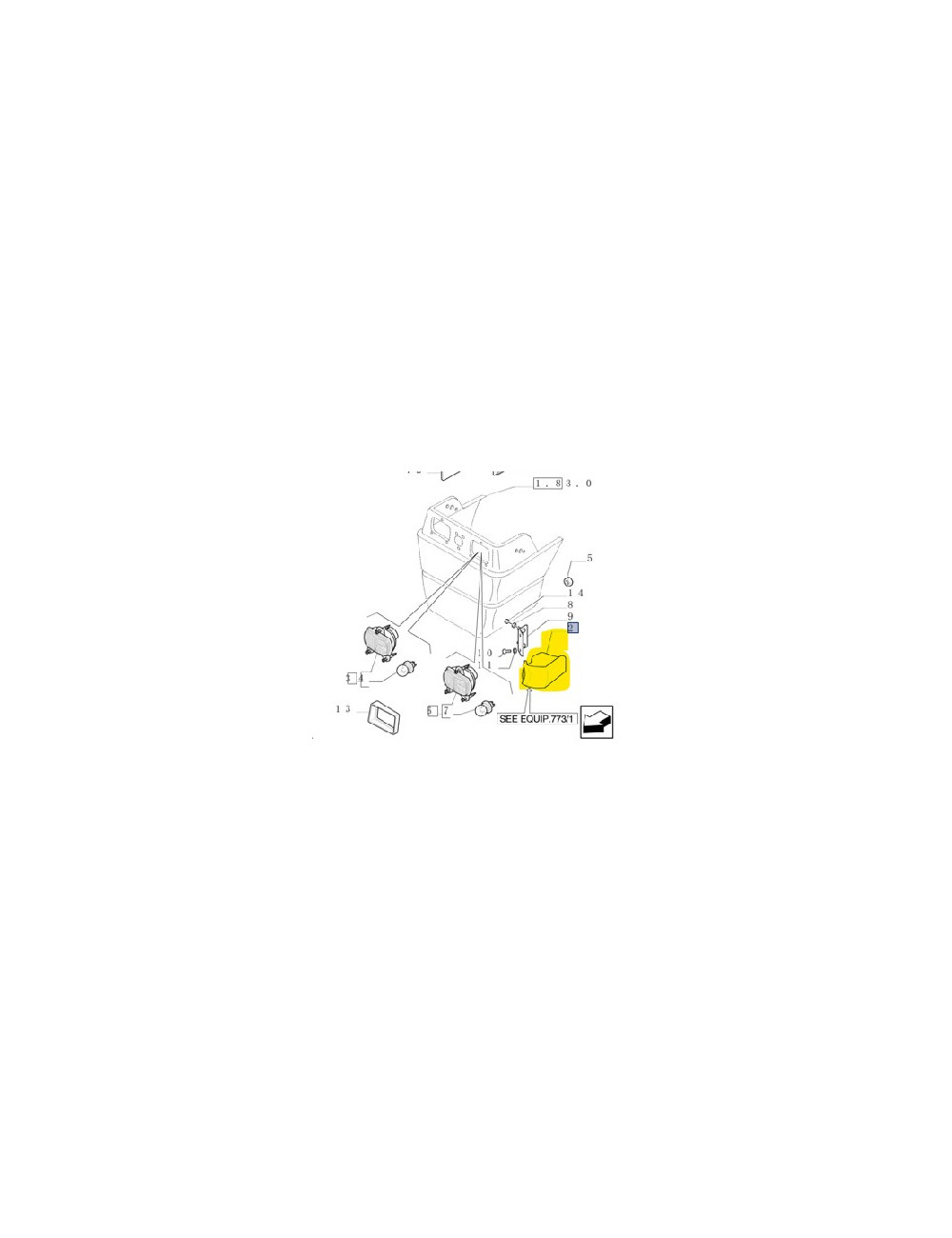 Copertura lato sinistro New Holland - cod 5176294