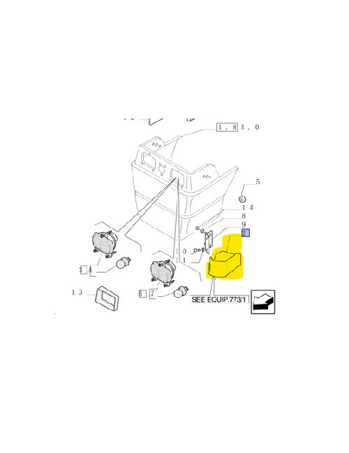 Copertura lato sinistro New Holland - cod 5176294
