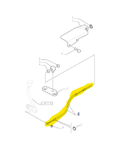 Cavo comando acceleratore New Holland - cod 84249187