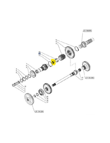 Cuscinetto a rulli New Holland - cod 84408547