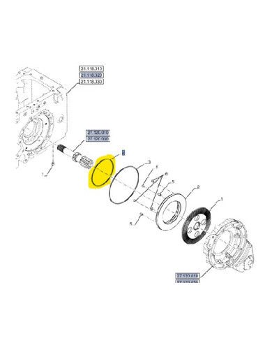 Anello di tenuta New Holland - cod 87388221