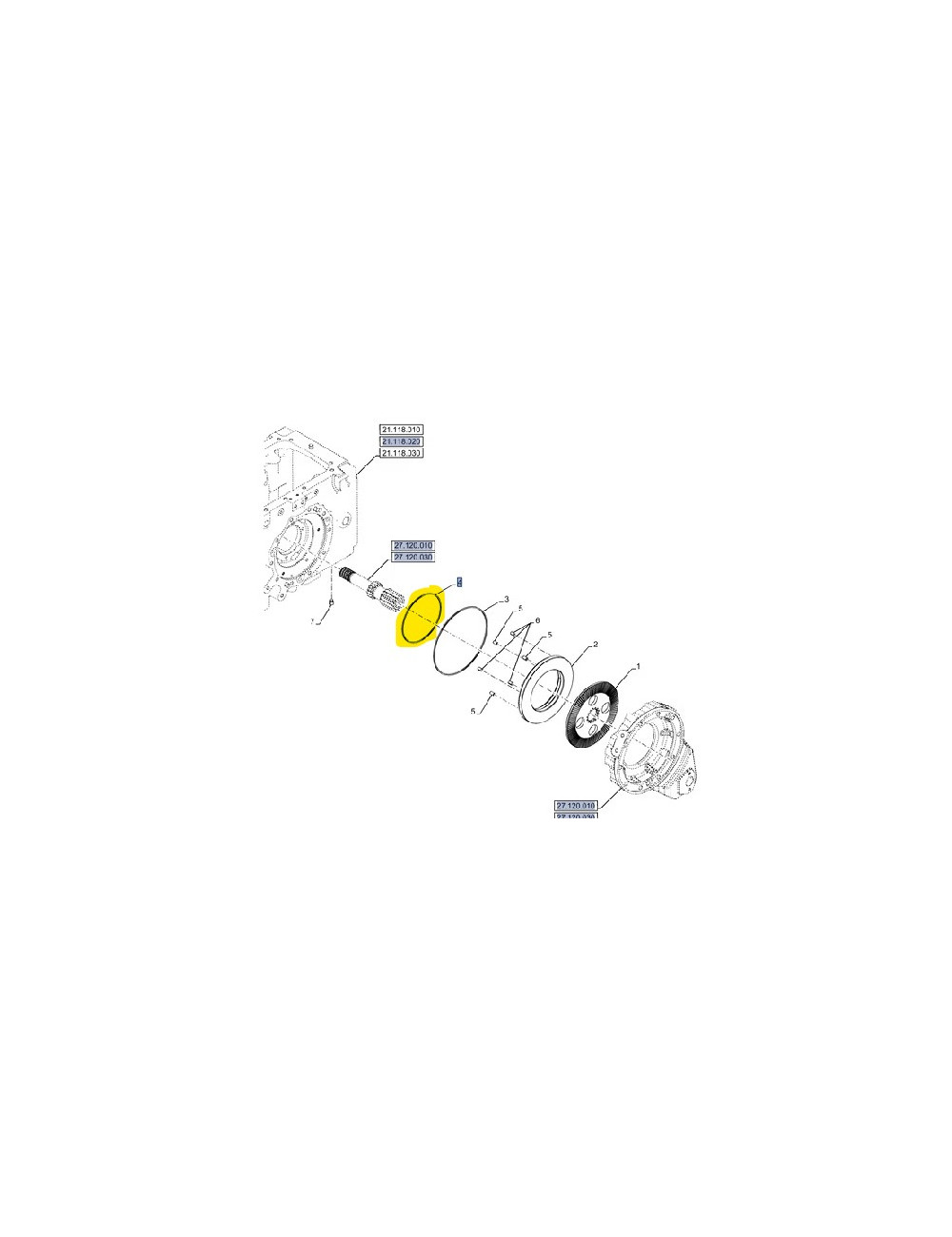 Anello di tenuta New Holland - cod 87388221