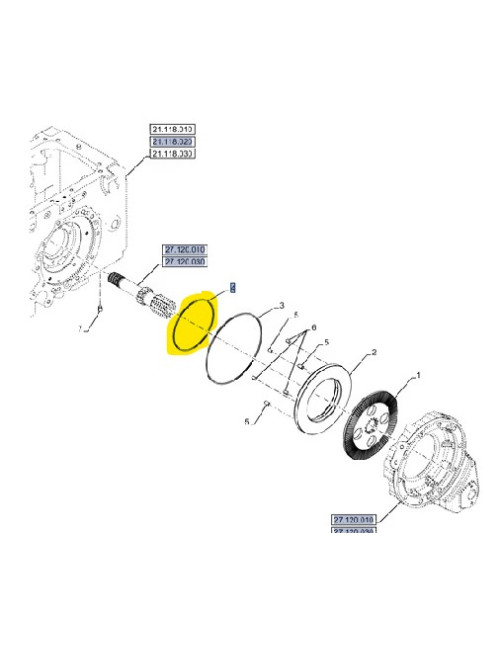 Anello di tenuta New Holland - cod 87388221