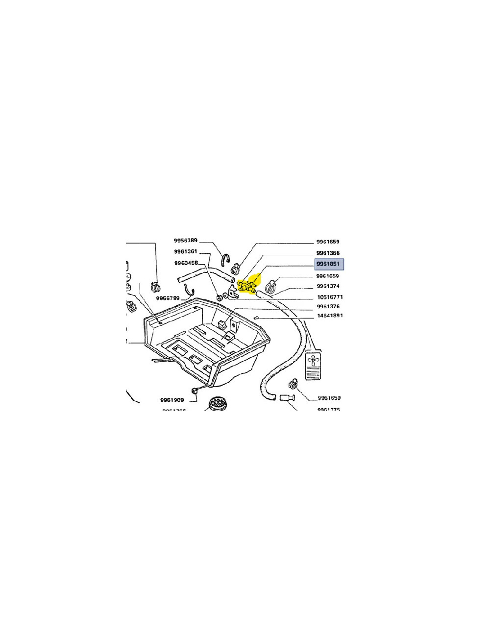 Manopola riscaldamento New Holland -cod 9961851