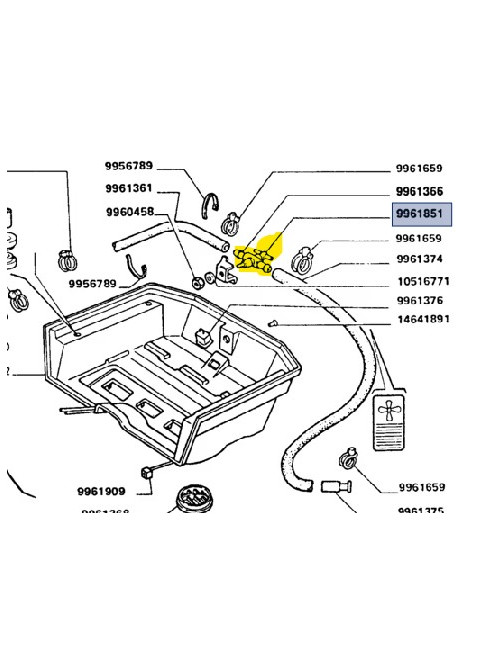 Manopola riscaldamento New Holland -cod 9961851