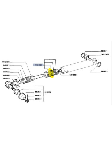 Kit pistone idroguida New Holland -cod 9961862