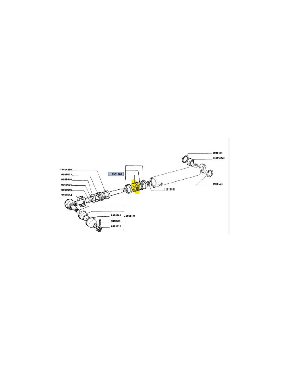 Kit pistone idroguida New Holland -cod 9961862