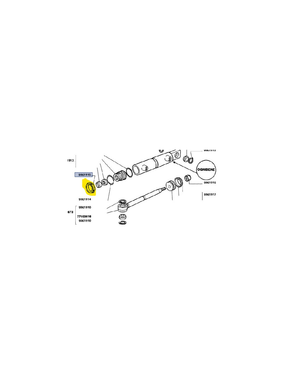 Ghiera cilindro idrog. New Holland -cod 9961915