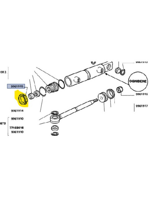 Ghiera cilindro idrog. New Holland -cod 9961915