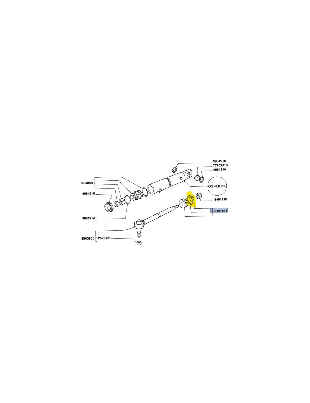 Kit pistone completo idrog. New Holland -cod 9961917