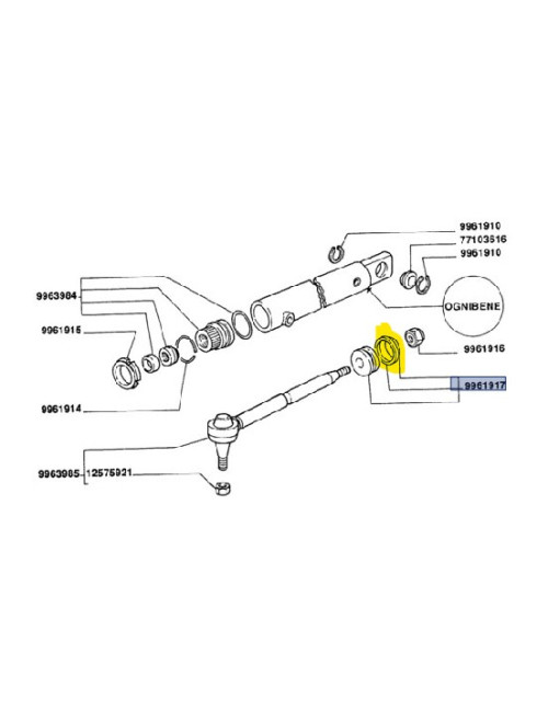 Kit pistone completo idrog. New Holland -cod 9961917
