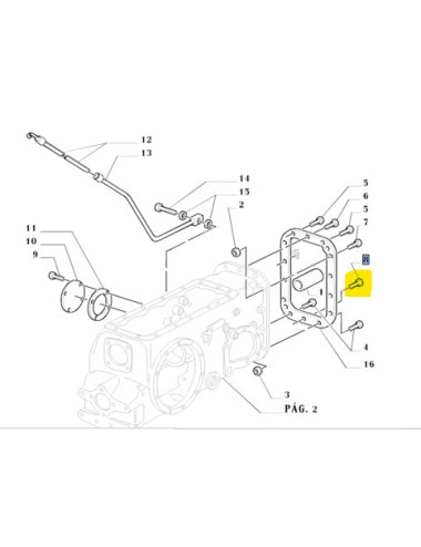 Bullone ponte posteriore New Holland - cod 81843380