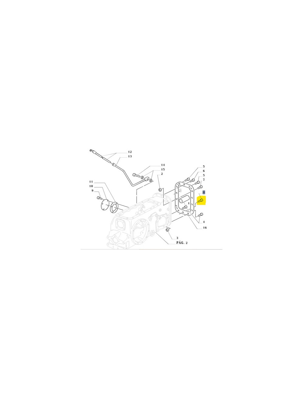 Bullone ponte posteriore New Holland - cod 81843380