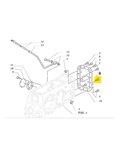 Bullone ponte posteriore New Holland - cod 81843380