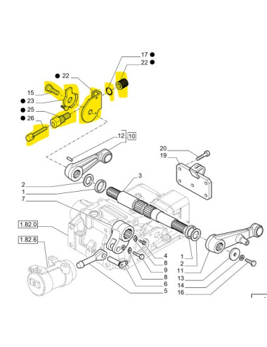 Fermo per bracci sollevamento New Holland - cod 47134460