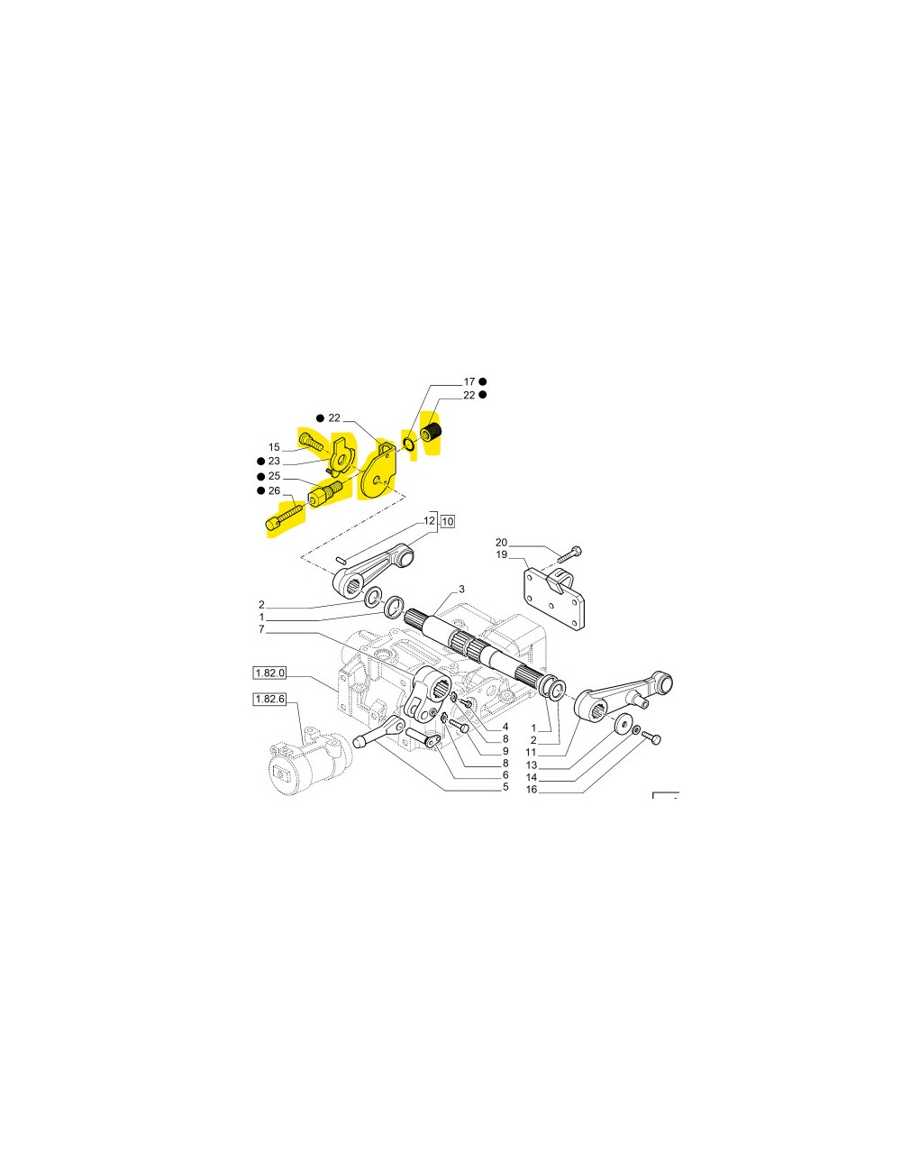 Fermo per bracci sollevamento New Holland - cod 47134460