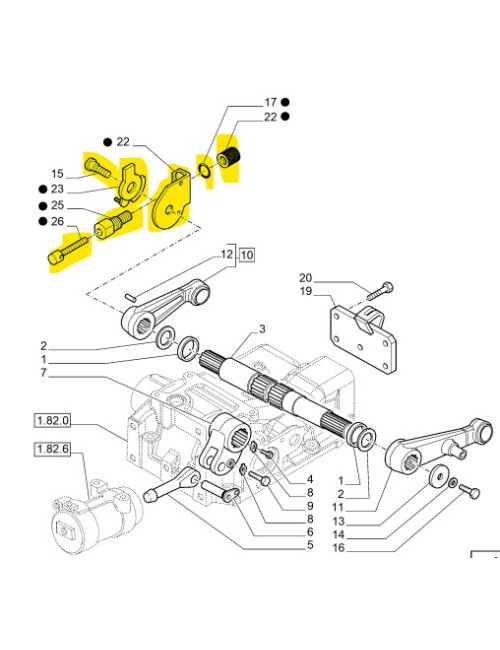 Fermo per bracci sollevamento New Holland - cod 47134460