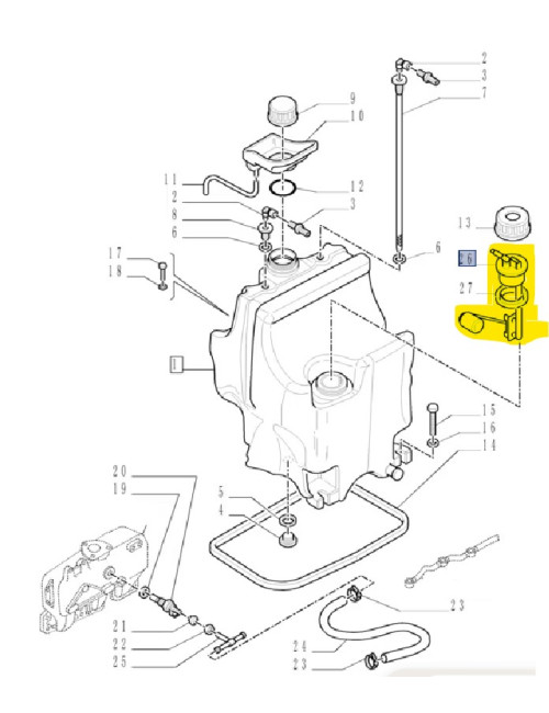 indicatore livello carburante New Holland cod 5191772
