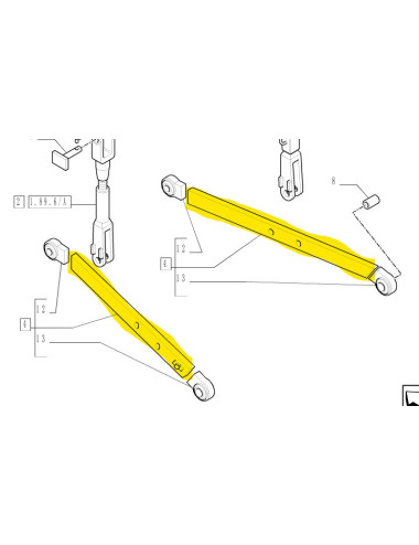 Braccio di sollevamento  New Holland - cod 5199349