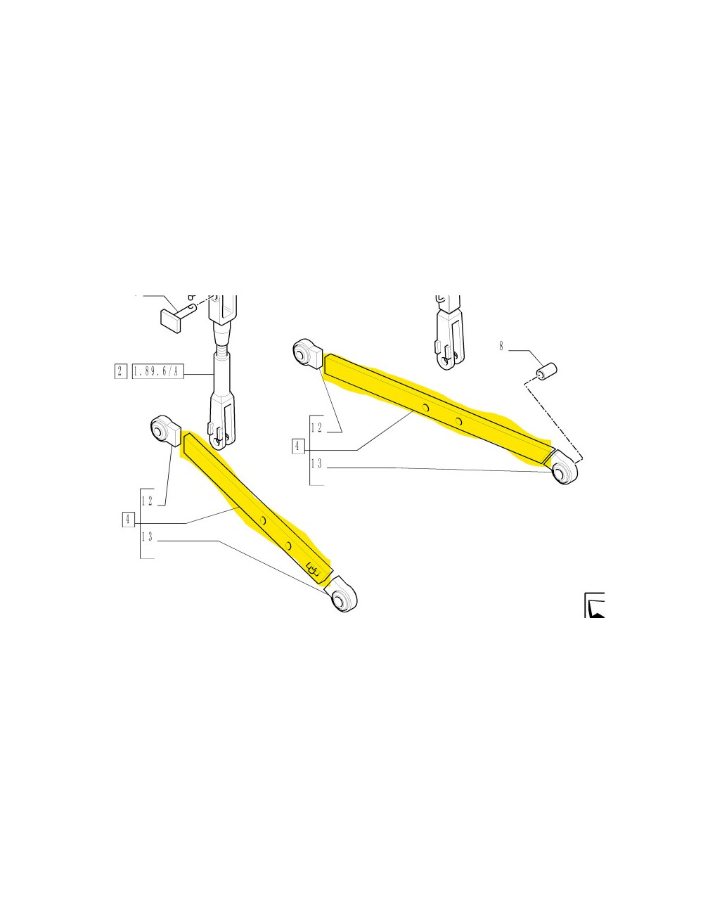 Braccio di sollevamento  New Holland - cod 5199349