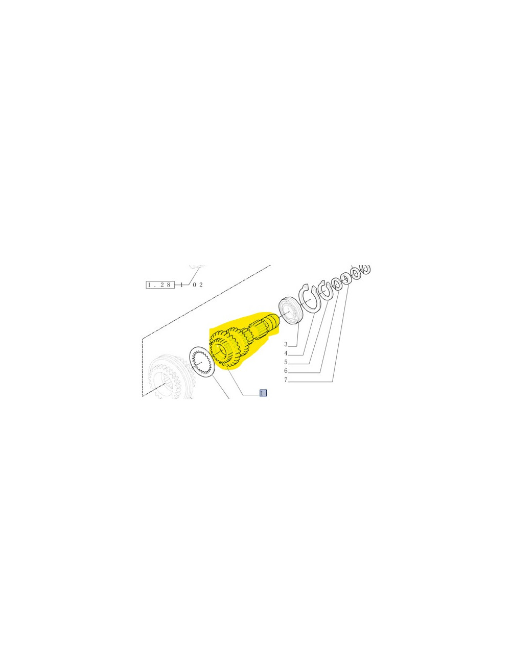 Albero trasmissione New Holland - cod 5176935 Albero trasmissione New Holland - cod 5176935
