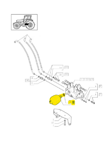 accumulatore ponte anteriore 4wd New Holland cod 47752042