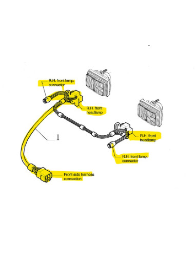 cavo elettrico fari anteriori New Holland cod 47123968