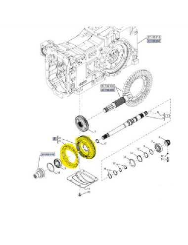 ingranaggio trazione integrale New Holland cod 51407283