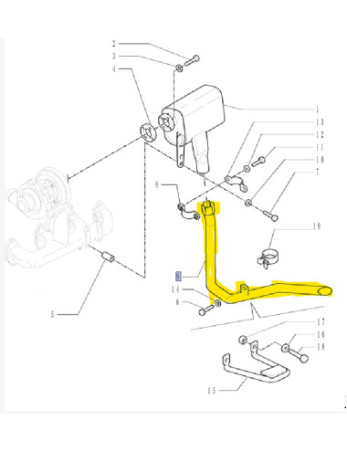 terminale marmitta silenziatore New Holland cod 5168105