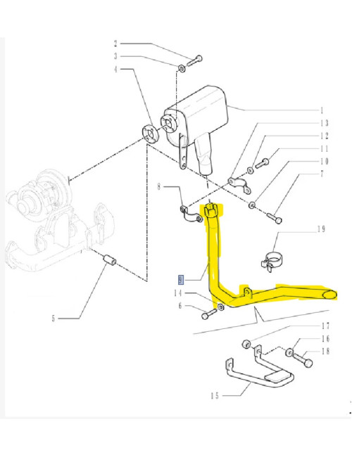 terminale marmitta silenziatore New Holland cod 5168105
