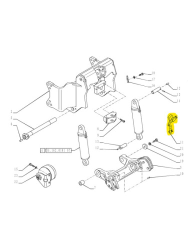 potenziometro sollevatore anteriore New Holland cod 87644555