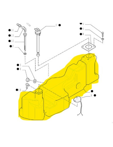 serbatoio combustibile New Holland cod 87595197