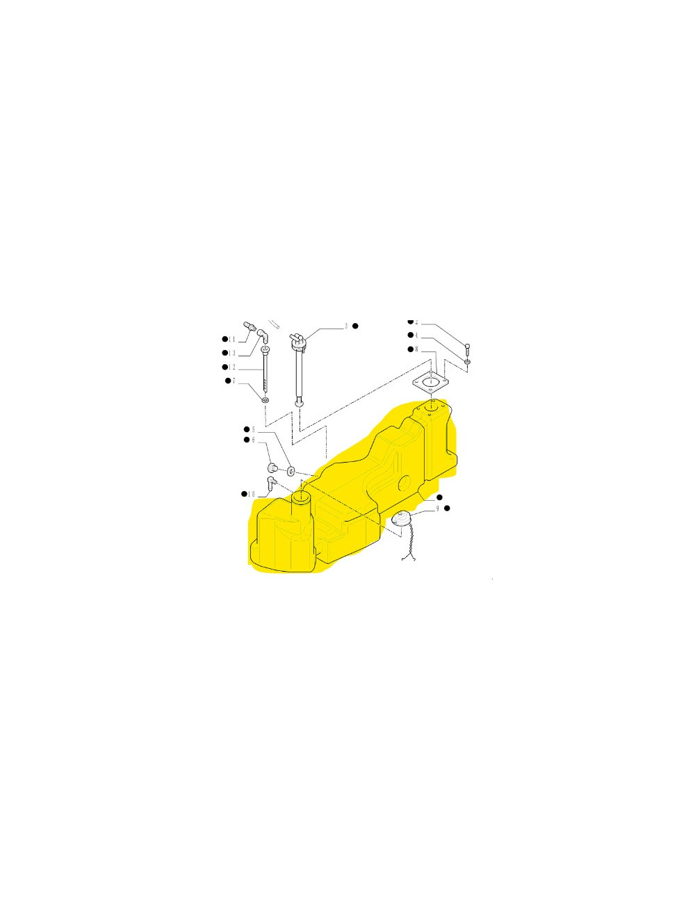 serbatoio combustibile New Holland cod 87595197 serbatoio combustibile New Holland cod 87595197