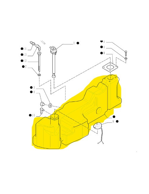 serbatoio combustibile New Holland cod 87595197