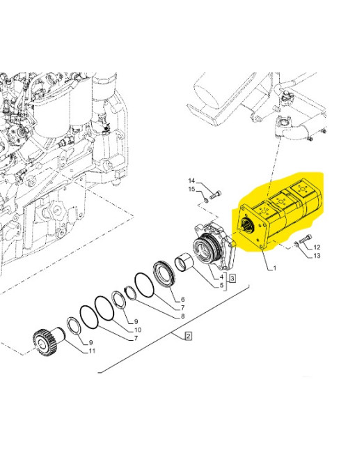 pompa idraulica New Holland cod 51605938