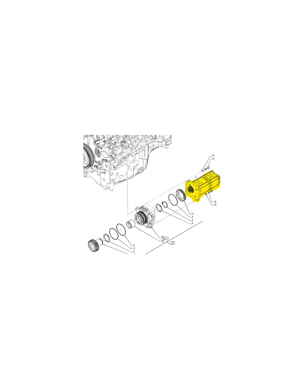 pompa idraulica New Holland cod 84383668 pompa idraulica New Holland cod 84383668