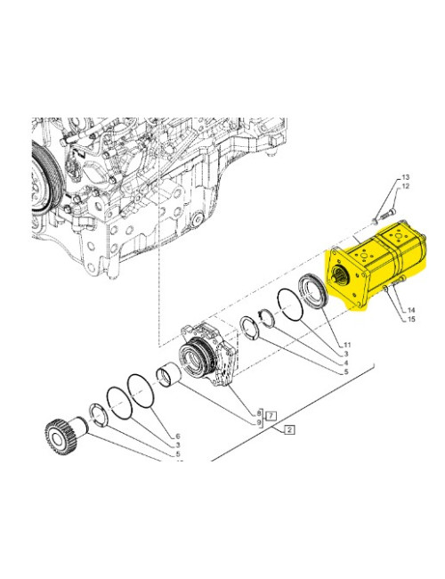 pompa idraulica New Holland cod 84383668