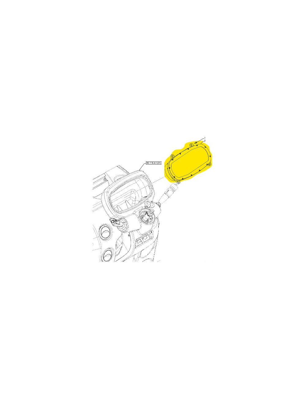 quadro strumenti New Holland cod 47857195 quadro strumenti New Holland cod 47857195
