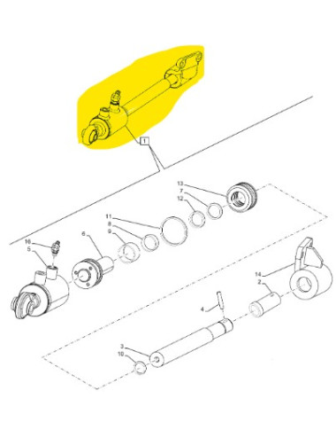 barra stabilizzatrice dx New Holland cod 91839769